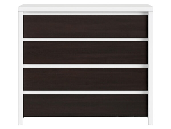 Kummut Kaspian 4-sahtliga wenge/valge