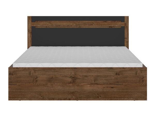 Voodi Ruso 140 cm pruun/must