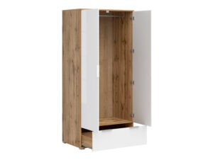 Riidekapp Zele tamm/valge - Image 2
