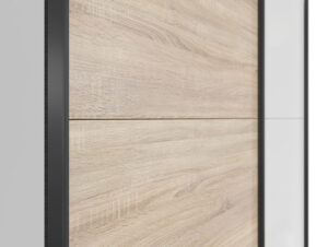 Riidekapp Tetrix valge/sonoma tamm 153 cm - Image 2