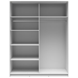 Riidekapp Tetrix valge/wotan tamm 153 cm - Image 4