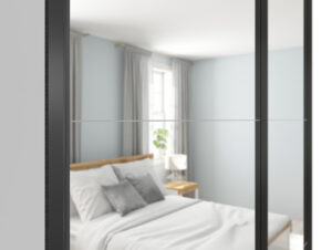 Riidekapp Tetrix 2-peegeluksega valge 153 cm - Image 4