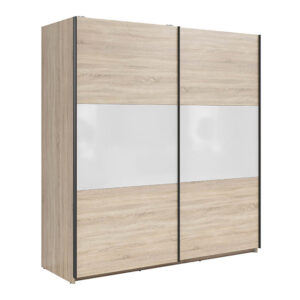 Riidekapp Tetrix sonoma tamm/valge 183 cm