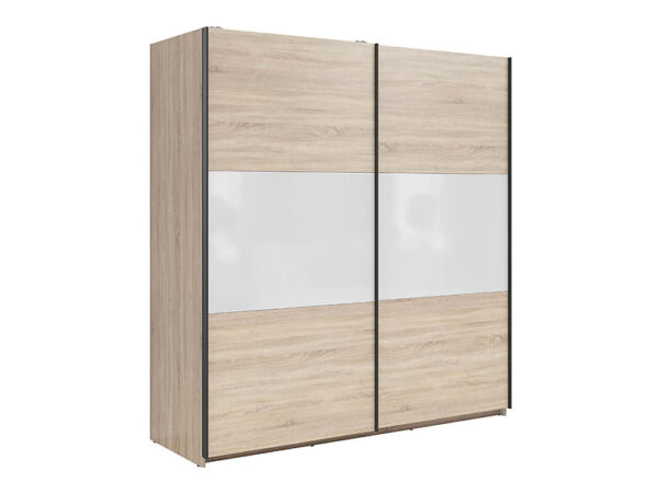Riidekapp Tetrix sonoma tamm/valge 183 cm