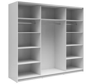 Riidekapp Tetrix 2-peegeluksega valge 220 cm - Image 2