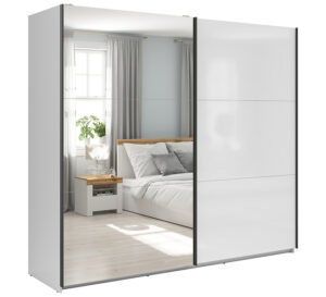 Riidekapp Tetrix 1-peegeluksega valge 220 cm - Image 3
