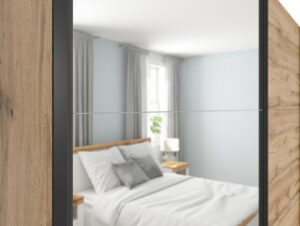 Riidekapp Tetrix 1-peegeluksega wotan tamm 220 cm - Image 2