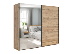 Riidekapp Tetrix 1-peegeluksega wotan tamm 220 cm - Image 4