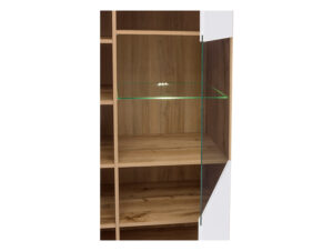Vitriinkapp Zele tamm/valge 90 cm - Image 3